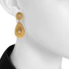 Paire de pendants d'oreilles Buccellati en or jaune,  or blanc et diamants - Detail D1 thumbnail
