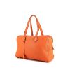 Hermes Victoria handbag in orange togo leather - 00pp thumbnail