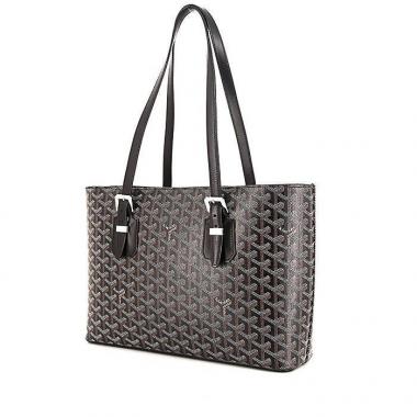 Borsa Goyard Okinawa in tela monogram nera e pelle nera
