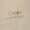 Bolso de mano Chloé Faye en cuero azul oscuro y ante color mostaza - Detail D3 thumbnail