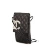 Chanel Cambon shoulder bag in black quilted leather - 00pp thumbnail