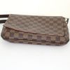Louis Vuitton Musette Tango shoulder bag in brown damier canvas and brown leather - Detail D4 thumbnail