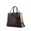 Marni shoulder bag in black and brown Café bicolor leather - 00pp thumbnail