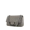 Chanel 2.55 shoulder bag in grey quilted leather - 00pp thumbnail