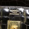 Bolso de mano Hermes Birkin 35 cm en cocodrilo color ébano - Detail D3 thumbnail