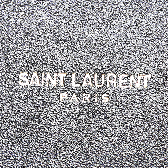 Saint Laurent Sac de jour mini shoulder bag in black leather - Detail D4