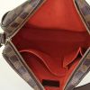 Louis Vuitton shoulder bag in brown damier canvas and brown leather - Detail D3 thumbnail