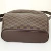 Louis Vuitton shoulder bag in brown damier canvas and brown leather - Detail D5 thumbnail