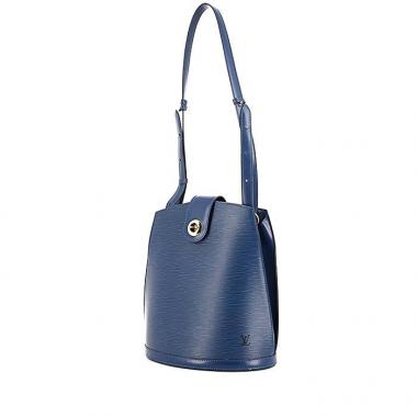 Borsa Louis Vuitton Cluny in pelle Epi blu