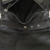 Dior Gaucho bag worn on the shoulder or carried in the hand in black grained leather - Detail D5 thumbnail