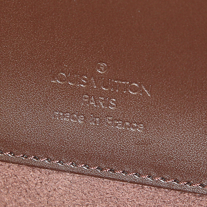 Borsa Louis Vuitton in pelle Epi marrone - Detail D3