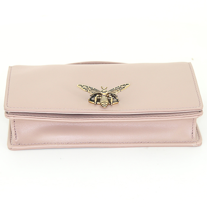 Dior pouch in pink leather - Detail D4