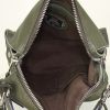 Fendi  Selleria Lei Boston bag  in green grained leather - Detail D3 thumbnail