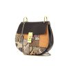 Chloé Drew shoulder bag in black leather and python - 00pp thumbnail