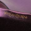Pochette Yves Saint Laurent Chyc en cuir violet - Detail D3 thumbnail