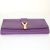 Yves Saint Laurent Chyc pouch in purple leather - Detail D4 thumbnail