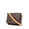 Borsa a tracolla Louis Vuitton Musette Tango in tela monogram marrone e pelle naturale - 00pp thumbnail