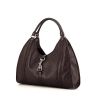 Gucci handbag in brown monogram leather - 00pp thumbnail