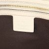 Gucci shopping bag in beige monogram canvas and beige leather - Detail D3 thumbnail