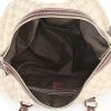 Gucci HorsebitNailBoston handbag in beige monogram canvas and brown leather - Detail D2 thumbnail