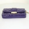 Dior Miss Dior handbag in purple patent quilted leather - Detail D4 thumbnail
