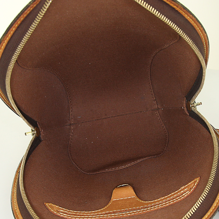 Zaino Louis Vuitton Ellipse in tela monogram cerata e pelle naturale - Detail D1