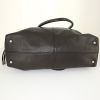 Tod's handbag in dark brown grained leather - Detail D4 thumbnail