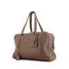 Hermes Victoria shoulder bag in etoupe togo leather - 00pp thumbnail