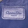 Bolsito de mano Dior Saddle en tela Monogram azul y cuero azul - Detail D3 thumbnail
