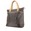 Shopping bag Louis Vuitton Louis Vuitton Editions Limitées in tela grigia e pelle naturale - 00pp thumbnail