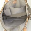 Louis Vuitton Louis Vuitton Editions Limitées shopping bag in grey canvas and natural leather - Detail D2 thumbnail