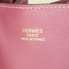 Sac cabas Hermes Double Sens petit modèle en cuir Swift bicolore rose et rouge H - Detail D4 thumbnail