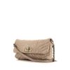 Lanvin Happy small model handbag in grey-beige chevron quilted leather - 00pp thumbnail