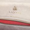 Bolso de mano Lanvin Happy modelo pequeño en cuero acolchado con motivos de espigas beige gris - Detail D3 thumbnail