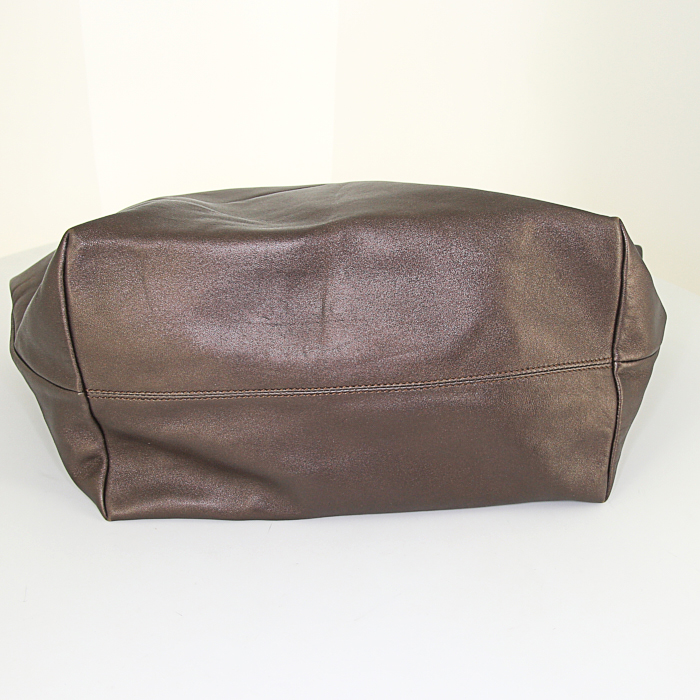 Sac cabas Loewe en cuir mordoré - Detail D4