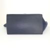 Celine Trapeze large model handbag in blue leather and blue suede - Detail D4 thumbnail