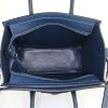 Bolso de mano Celine Luggage Nano mini en cuero azul marino - Detail D3 thumbnail