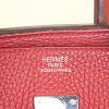 Borsa Hermes Birkin 35 cm in pelle togo rossa - Detail D3 thumbnail