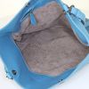 Bottega Veneta shoulder bag in blue intrecciato leather - Detail D2 thumbnail