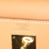 Borsa Hermes Kelly 32 cm in pelle naturale e tela marrone - Detail D4 thumbnail