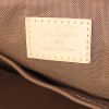 Shopping bag Louis Vuitton Palermo in tela monogram cerata e pelle naturale - Detail D4 thumbnail