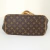 Shopping bag Louis Vuitton Palermo in tela monogram cerata e pelle naturale - Detail D5 thumbnail