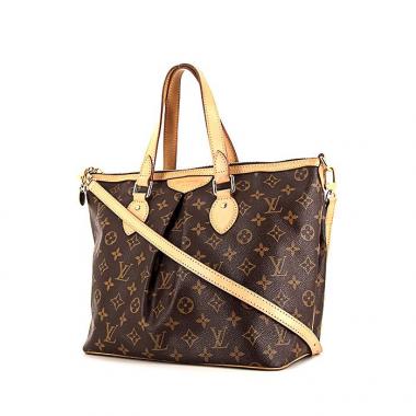 Bolso Cabás Louis Vuitton Palermo en lona Monogram revestida y cuero natural