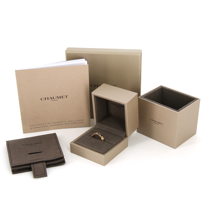 Anello Chaumet Hortensia Aube rosée in oro rosa - Detail D2