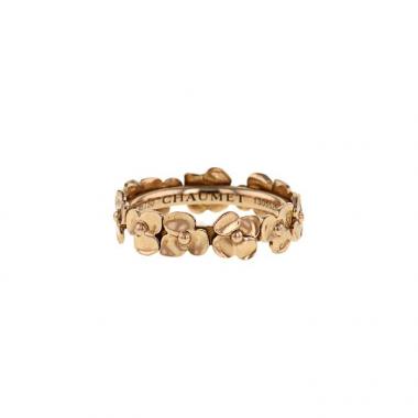 Sortija Chaumet Hortensia Aube rosée en oro rosa