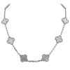 Van Cleef & Arpels Alhambra Vintage necklace in white gold and mother of pearl - 00pp thumbnail