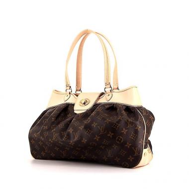 Bolso para llevar al hombro o en la mano Louis Vuitton Boétie modelo mediano en lona Monogram revestida y cuero natural