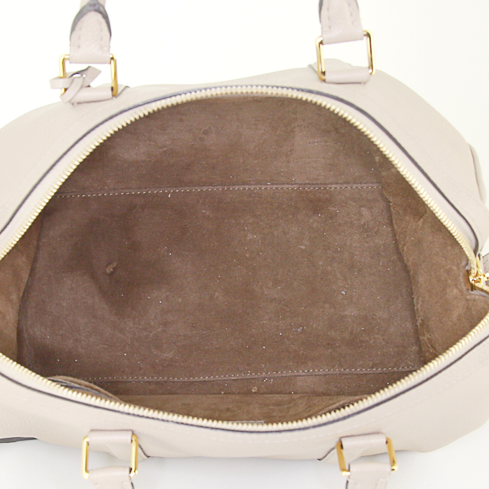 Borsa da spalla o a mano Louis Vuitton Speedy Sofia Coppola in pelle martellata beige - Detail D3