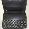 Chanel Timeless Maxi Jumbo handbag in anthracite grey patent quilted leather - Detail D3 thumbnail