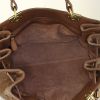 Bolso de mano Bottega Veneta en cuero intrecciato marrón - Detail D2 thumbnail
